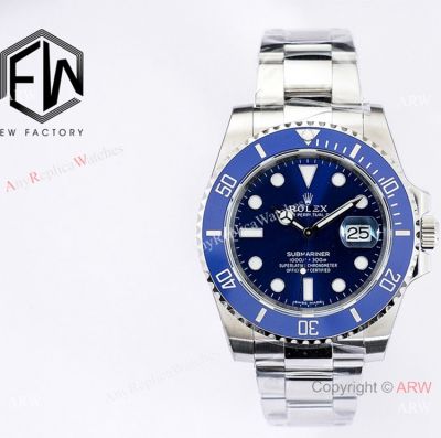 v2 Version Rolex Submariner Swiss 3135 Stainless steel Blue Ceramic Watch